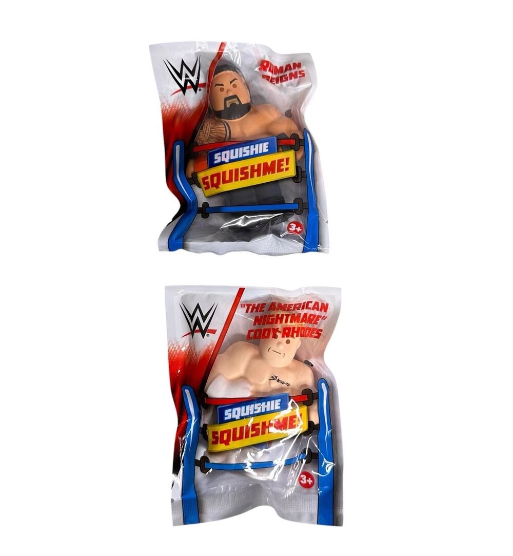 WWE Squishie Squishme Cody Rhodes and Roman Reigns Figures New
